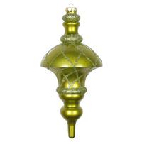Vickerman 10" Lime Candy Glitter Net Top Finial Ornament