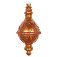 Vickerman 10" Copper Candy Glitter Net Drop Ornament