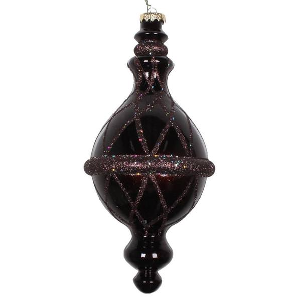 10'' Chocolate Candy Glitter Net Drop Ornament