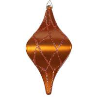 Vickerman 8" Copper Candy Glitter Net Drop Ornament