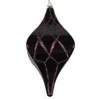 Vickerman 8'' Chocolate Candy Glitter Net Drop Ornament