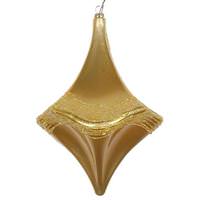 Vickerman 8" Gold Candy Glitter Drop Ornament