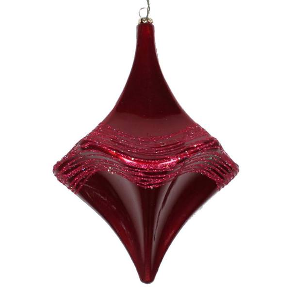 8" Wine Candy Glitter Drop Ornament