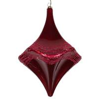 Vickerman 8" Wine Candy Glitter Drop Ornament