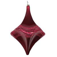Vickerman 8" Berry Red Candy Glitter Drop Ornament