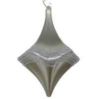Vickerman 8" Limestone Candy Glitter Drop Ornament