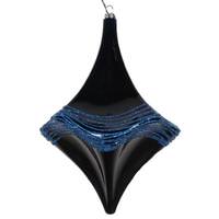 Vickerman 8" Midnight Blue Candy Glitter Drop Ornament