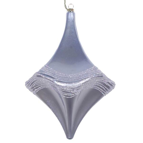 8" Liliac Candy Glitter Drop Style Christmas Ornament
