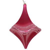 Vickerman 8" Mauve Candy Glitter Drop Style Christmas Ornament