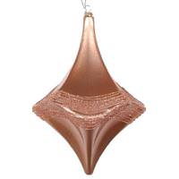 Vickerman 8" Rose Gold Candy Glitter Drop Ornament