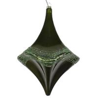 Vickerman 8"  Moss Green Candy Glitter Drop Ornament