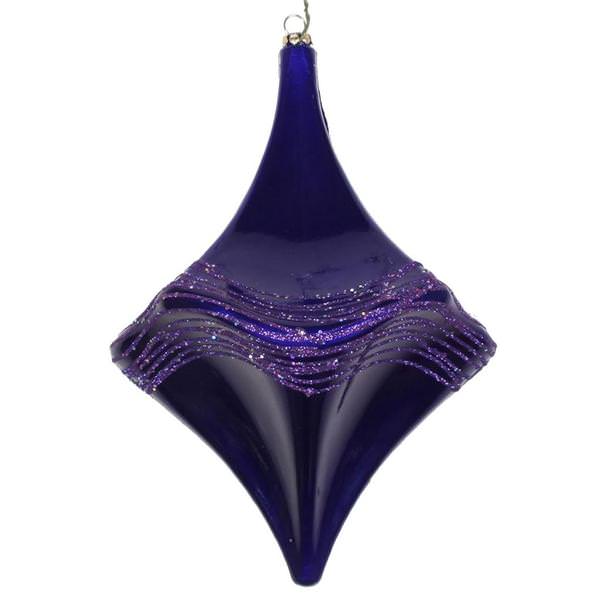 8'' Purple Candy Glitter Drop Ornament