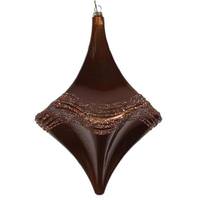 Vickerman 8" Mocha Candy Glitter Drop Ornament