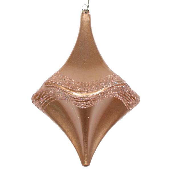 8" Cafe Latte Candy Glitter Drop Ornament