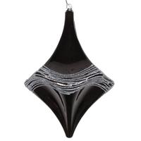 Vickerman 8'' Pewter Candy Glitter Drop Ornament
