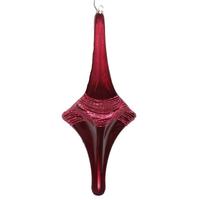 Vickerman 12" Berry Red Candy Glitter Drop Ornament