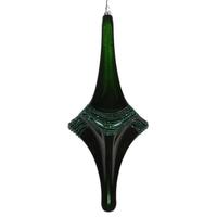 Vickerman 12" Emerald Candy Glitter Drop Ornament