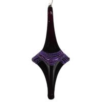 Vickerman 12" Plum Candy Glitter Drop Ornament