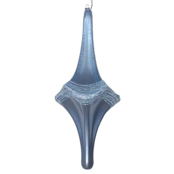12" Periwinkle Candy Glitter Drop Ornament
