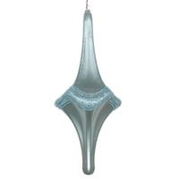 Vickerman 12" Baby Blue Candy Glitter Drop Ornament