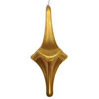 Vickerman 12" Honey Gold Candy Glitter Drop Ornament