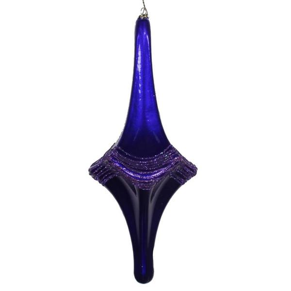 12'' Purple Candy Glitter Drop Ornament
