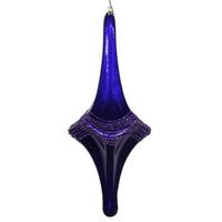Vickerman 12'' Purple Candy Glitter Drop Ornament