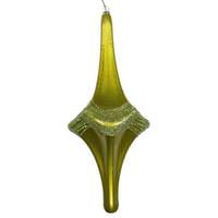 Vickerman 12" Lime Candy Glitter Drop Ornament
