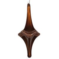 Vickerman 12" Mocha Candy Glitter Drop Ornament