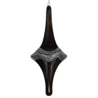 Vickerman 12'' Pewter Candy Glitter Drop Ornament