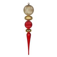 Vickerman 26" Red / Gold Durian Finial Ornament