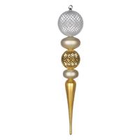 Vickerman 26" Champagne / Silver / Gold Durian Finial Ornament