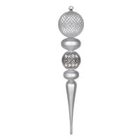 Vickerman 26" Silver Candy/Matte Durian Finial Ornament