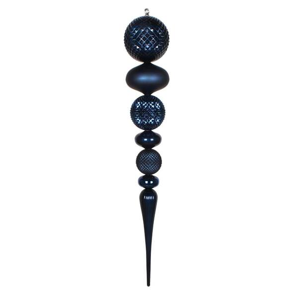 42" Midnight Blue Candy Durian Finial Ornament