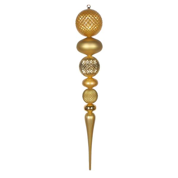 42" Gold Durian Candy Matte Finial Ornament