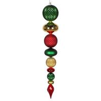 Vickerman 45" Red / Green / Gold Durian Finial Ornament