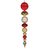 Vickerman 45" Red / Gold / Champagne Durian Finial Ornament