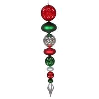 Vickerman 45" Red / Silver / Green Durian Finial Ornament
