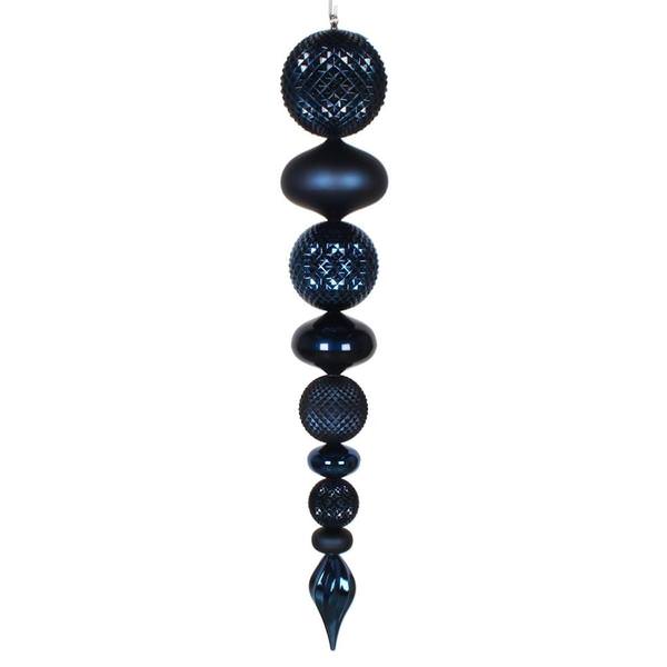 45" Midnight Blue Durian Finial Ornament