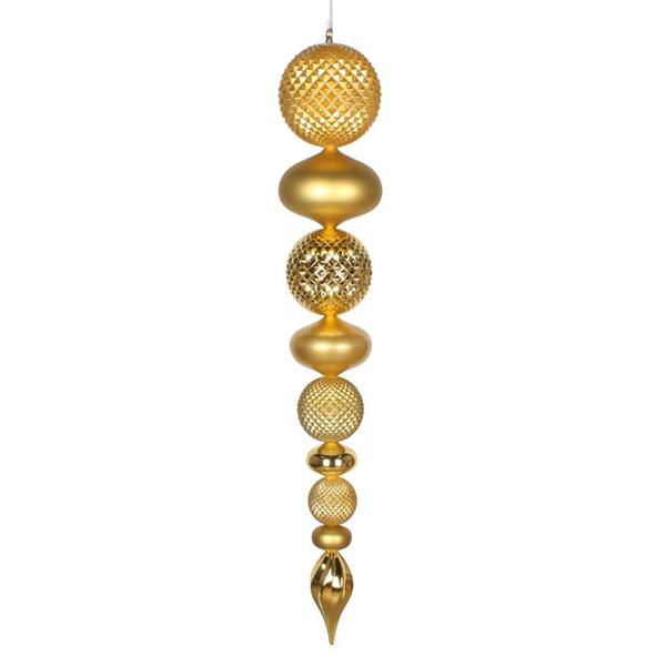 45" Gold Durian Candy/Matte Finial Ornament
