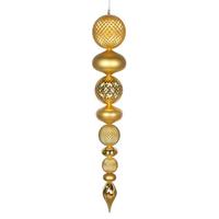 Vickerman 45" Gold Durian Candy/Matte Finial Ornament