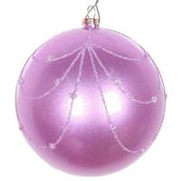 View 4" - Orchid - Candy Glitter - Curtain Ornament (4 Pack)