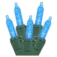 Vickerman 70 Light 36' Green Wire Blue LED Miniature String with 6" Spacing