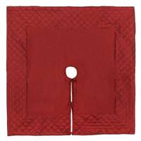 Vickerman 52" Burgundy Quilt Stitch Jewel Square Tree Skirt