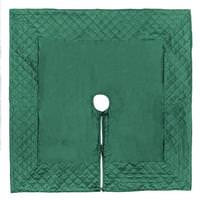 Vickerman 52" Green Quilt Stitch Jewel Square Tree Skirt
