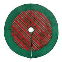 Vickerman 52" Red/Green Plaid Tree Skirt