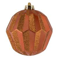 Vickerman 5" Coral Glitter Diamond Ball Ornament (3 pack)