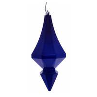 Vickerman 8" Blue Candy Diamond Finial Ornament (2 pack)
