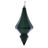 Vickerman 8" Green Candy Diamond Finial Ornament (2 pack)