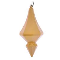 Vickerman 8" Gold Candy Diamond Finial Ornament (2 pack)